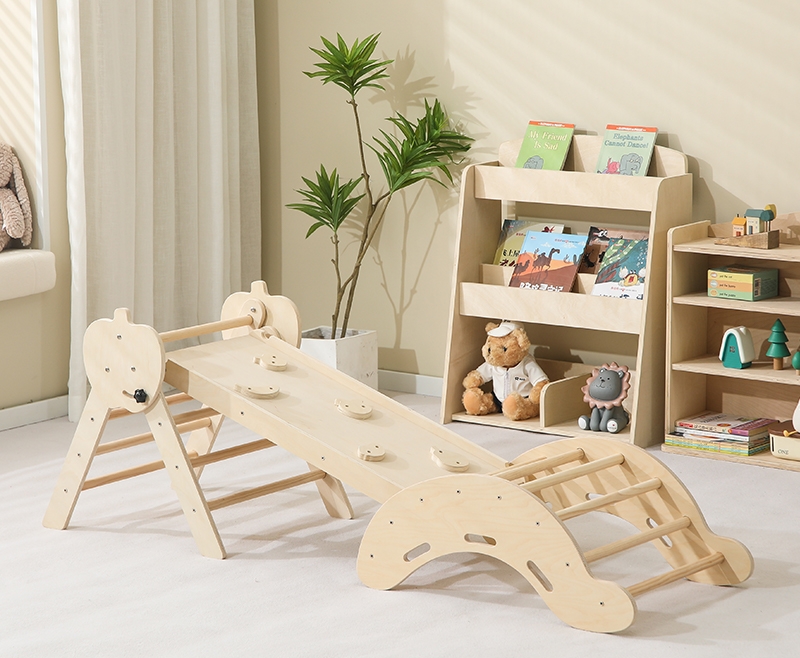 Toddler Learning Tower - Beliebter Montessori Holz-Lernturm Faltbares Spielzeug Rutsche