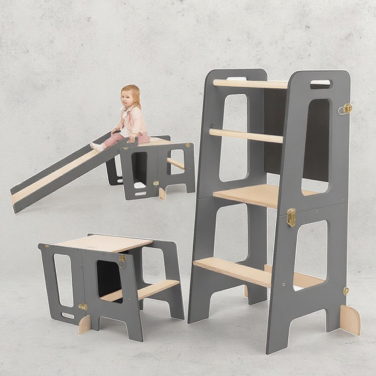 Toddler Learning Tower - Klappbarer Lernturm für Kleinkinder, Küchenturm für