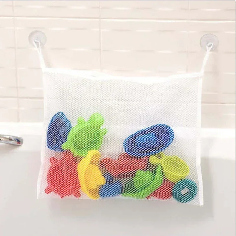 Baby Products For Bathing - Praktischer Baby-Badespielzeug-Organizer mit starken Saugnäpfen, weißer