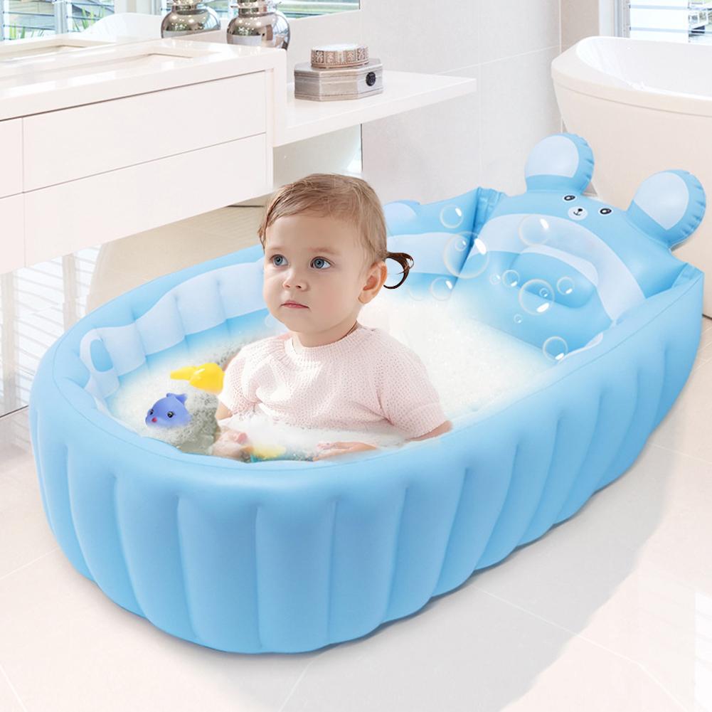 Baby Products For Bathing - Nette Kinder Aufblasbare Badewanne Cartoon Manuelle
