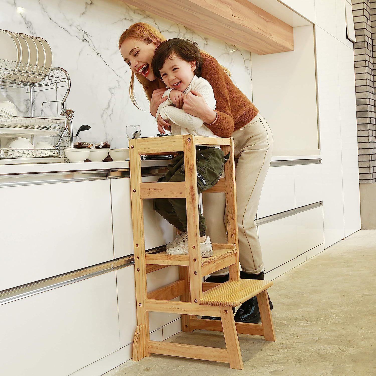 Höhenverstellbarer Leiterhocke – Toddler Learning Tower Bewertung und Preis