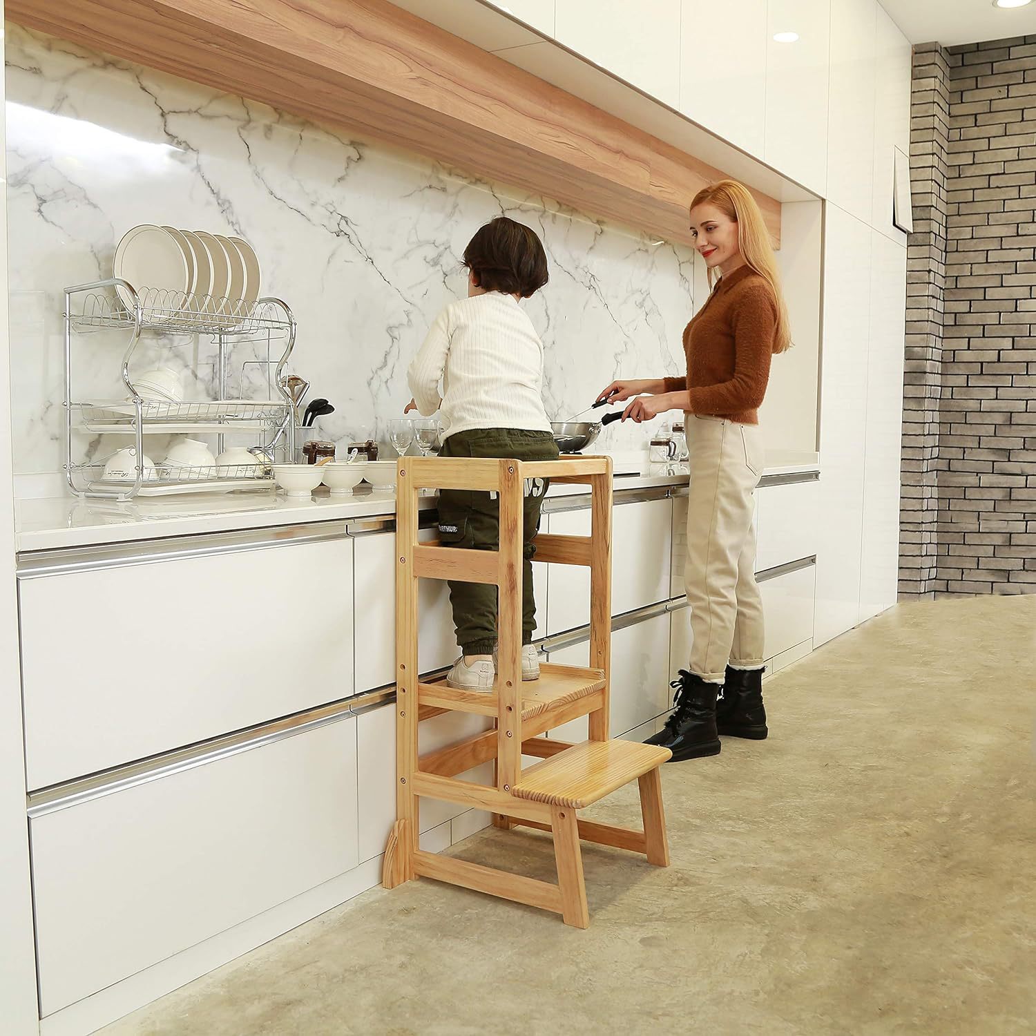 Höhenverstellbarer Leiterhocke – Toddler Learning Tower Bewertung und Preis