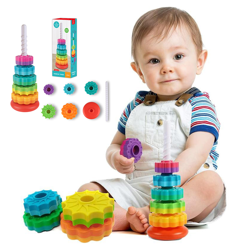 Regenbogen-Turm-Spielzeug für  – Toddler Learning Tower Bewertung und Preis