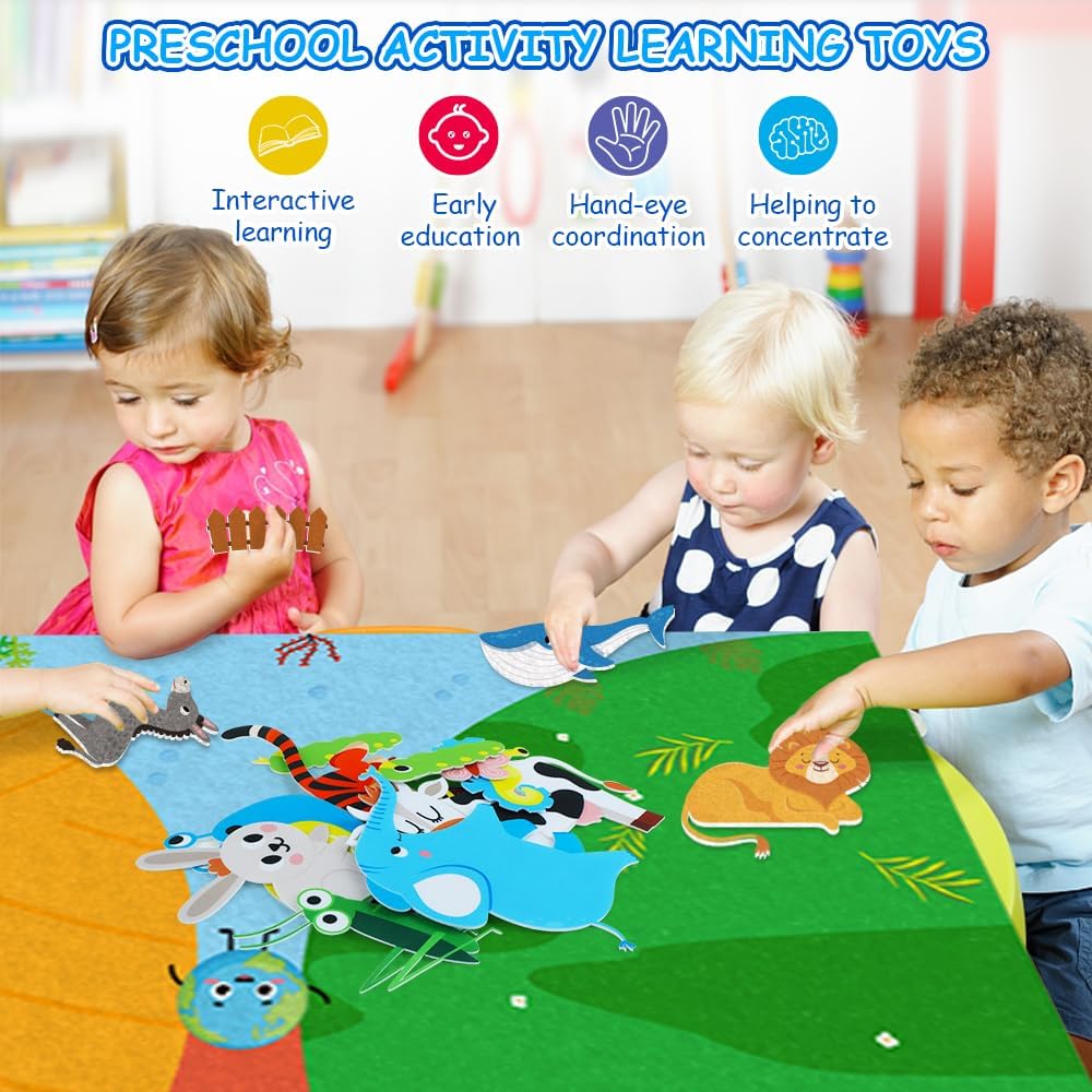 Bauernhoftiere, Filzgeschichte – Toddler Learning Tower Bewertung und Preis