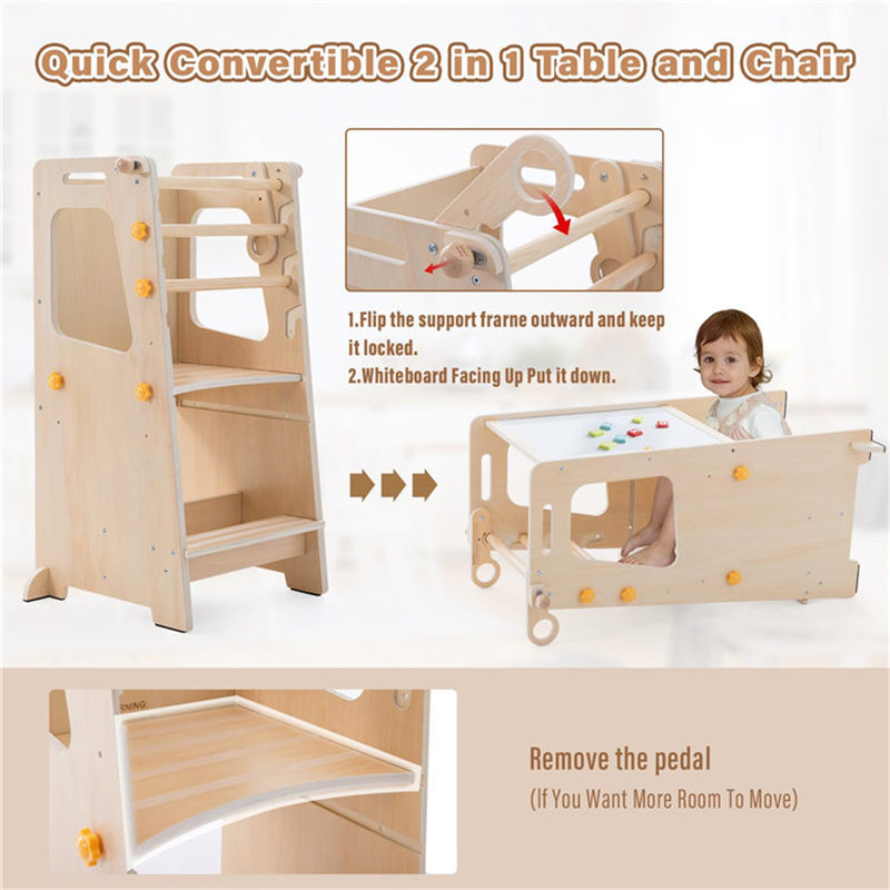 Baby-Lernturm Faltbarer Holz-K – Toddler Learning Tower Bewertung und Preis