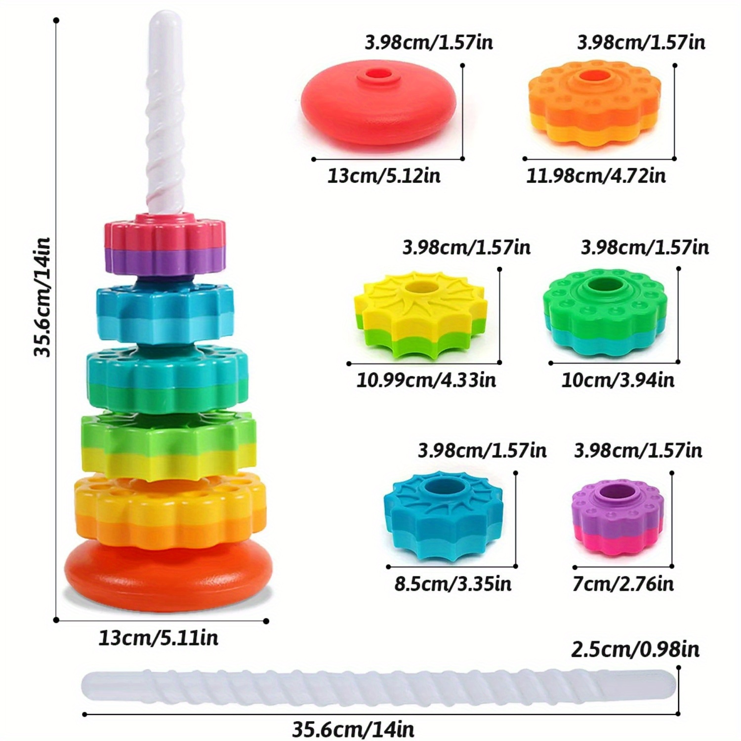Rotierendes Regenbogenturm-Sta – Toddler Learning Tower Bewertung und Preis