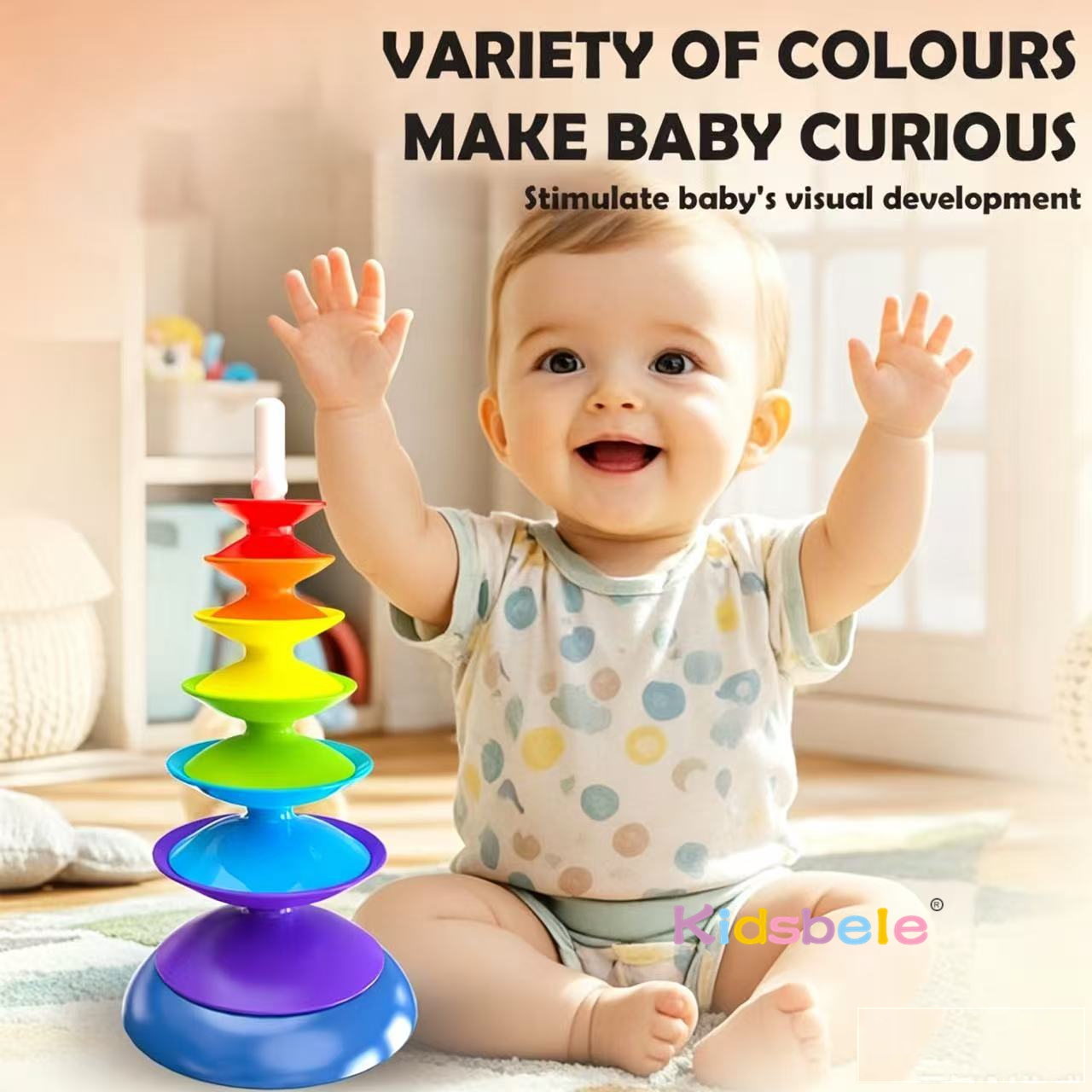 Regenbogen-Drehstapelspielzeug – Toddler Learning Tower Bewertung und Preis